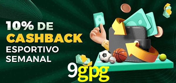 10% de bônus de cashback na 9gpg